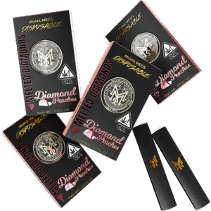 Muha Meds-Diamond Peaches Melted Diamonds Disposable